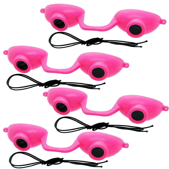 EVO FLEX Sunnies Flexible Tanning Bed Goggles Eye Protection UV Glasses 4 Pack (Pink) FDA Compliant