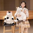 thumbnail image 4 of Almohadas de peluche de gato, juguetes de peluche japoneses de dibujos animados kawaii lindos, juguetes de peluche, regalos para niños y niñas (marrón, 35 cm), 4 of 5