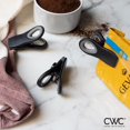 thumbnail image 4 of HAHDAXIA 5 Pc Chip Bag Clips, Kitchen Clips, Magnetic Chip Clips for Bags, Food Bag Clips with Airtight Seal (Black), 4 of 7