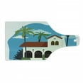 thumbnail image 1 of Spanish Cutting Board, Old Fashioned Mediterranean Cottage House with Palm Trees Latin Architecture Print, Decorative Tempered Glass Cutting and Serving Board, in 3 Sizes, by Ambesonne, 1 of 2