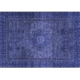 thumbnail image 1 of Ahgly Company Indoor Rectangle Abstract Blue Modern Area Rugs, 2' x 4', 1 of 4