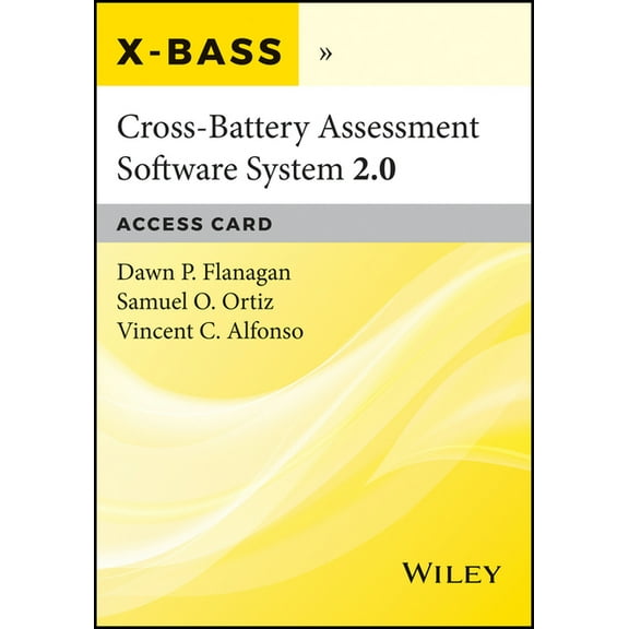 Cross-Battery Assessment Software System 2.0 (X-Bass 2.0) Access Card, (Hardcover)
