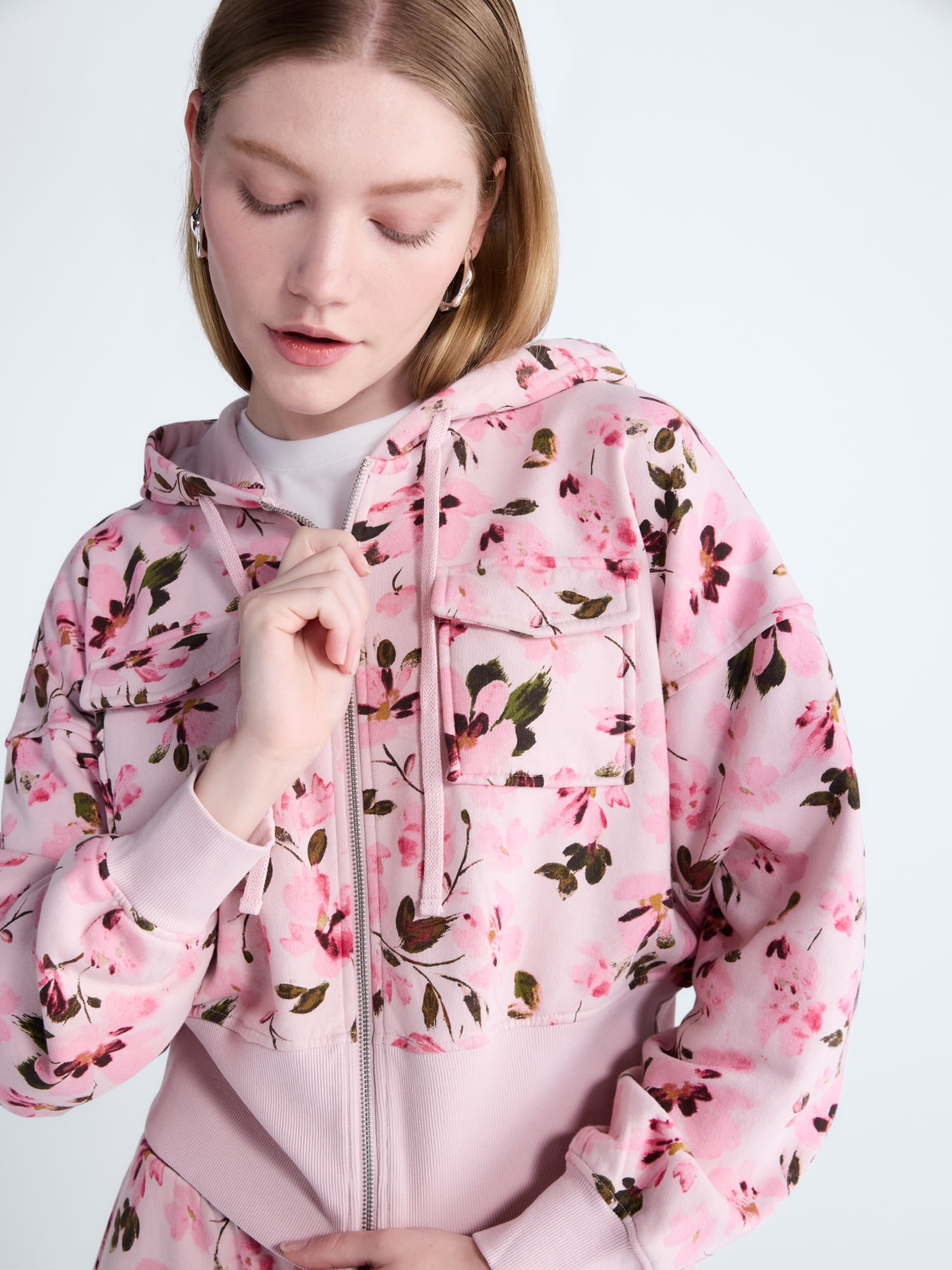 Scoop Women’s and Women’s Plus Full Zip Hoodie, Sizes XS-4X