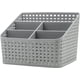 thumbnail image 1 of Cesta de almacenamiento, caja de almacenamiento de plástico, caja de almacenamiento para oficina, dormitorio, encimera, cocina-gris, 1 of 5