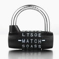 thumbnail image 1 of 5 Dial Letter Combination Padlock Security Code Lock Outdoor Camping Travel Kit Diary Password Luggage Padlock, 1 of 3