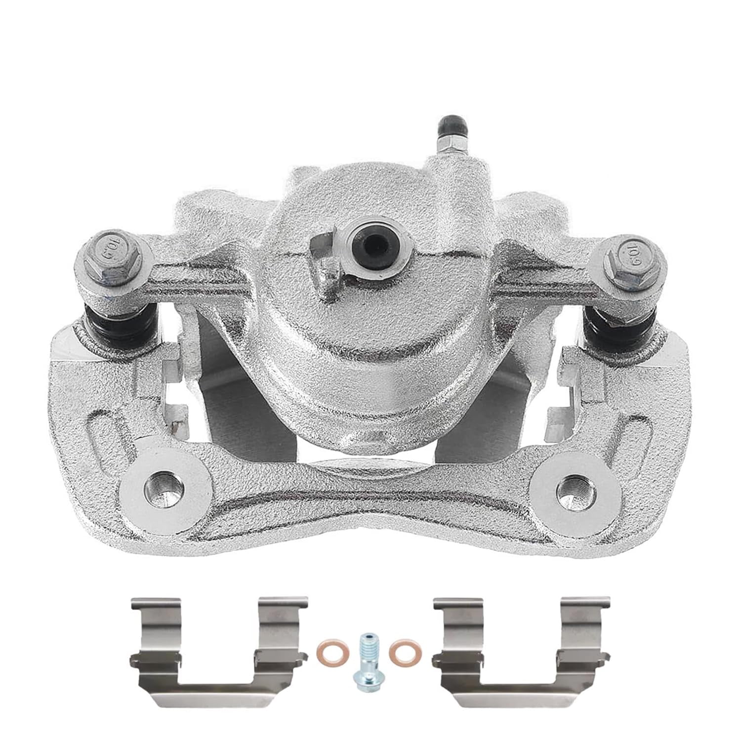 Detroit Axle - Front Brake Calipers for 07-10 Hyundai Elantra Kia Magentis, 06-10 Sonata Optima Disc Brake Calipers with Brackets Assembly 2006 2007 2008 2009 2010