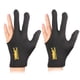 thumbnail image 1 of Snooker Billiard Cue Guantes 3-Finger Lycra Bordado Mano Izquierda Abierto 2pcs, 1 of 7