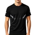 thumbnail image 2 of JTSRKL Mens Quick Dry Athletic Tees Sun Protection Breathable Lightweight Flex Athletic Gym Rash Guards Summer Running Daily Comfort Soft Tops, 2 of 7