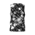 thumbnail image 3 of Easygdp Seamless Pattern With Skulls Men's Mesh Basketball Jersey Quick Drying Sleeveless Shirts Fitted Muscle Tank Tops Sport Round Neck T-Shirt - Medium, 3 of 9
