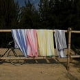 Personalized Beach Towels For Kids - 30x60 Inches, 100% Cotton, Custom Name Embroidered (Tie-Dye Style)