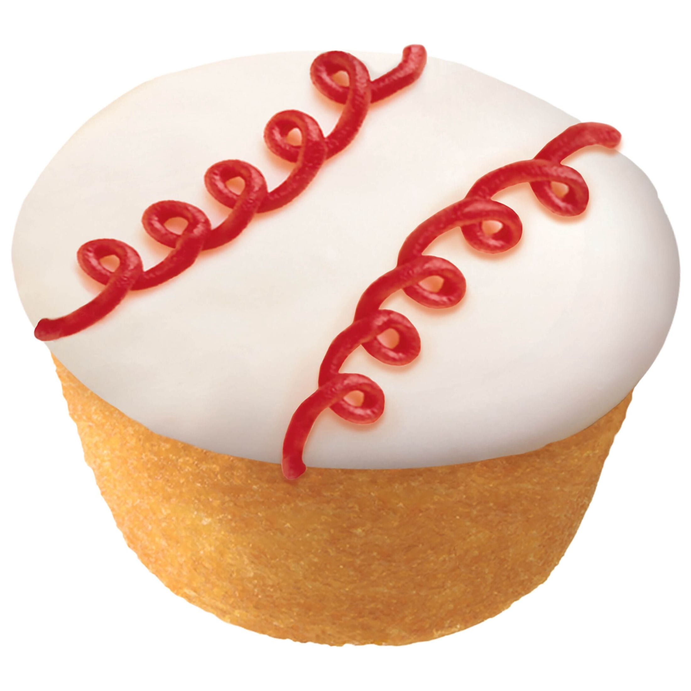 Hostess Cupcakes Baseballs, Limited Edition Frosted Golden Snack Cakes, 12.7 oz Box (8 Cupcakes)