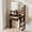Brown, variant on 26.4" Small Vanity Desk with Mirror and Lights, NEORIVER Makeup Vanity Set for Girls with Adapter, 3 Color Adjustable Lighting, Compact Beauty Table for Bedroom