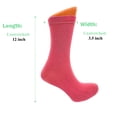 thumbnail image 3 of Combed Cotton Crew Socks for Women Colorful 6 Pairs Size 9-11 - Design 3, 3 of 9