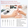 thumbnail image 5 of Professional Nail Drill Machine 35000RPM - Portable Rechargeable Electric Nail Drill for Acrylic Gel Nails, Manicure Pedicure Polishing Shape Tools for Home Salon, 5 of 5