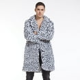thumbnail image 3 of guisaled s Faux Fur Coats Winter Long Jacket Fluffy Parka Overcoats Open Front Turn Collar Cardigan Outwear With Pockets, 3 of 9