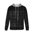 thumbnail image 4 of M-4X Plus Size Mens Big & Tall Hoodies Fleece Lined Sweatshirts with Pocket Pullover Long Sleeve Plaid Printed Thermal Warm Streetwear Hoodie Tops, 4 of 5