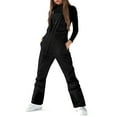 thumbnail image 3 of Womens Waterproof Snow Bibs Insulated Bib Overalls Ski Pants Snow Suits Winter Windproof Snow Bibs with Pocket, 3 of 6