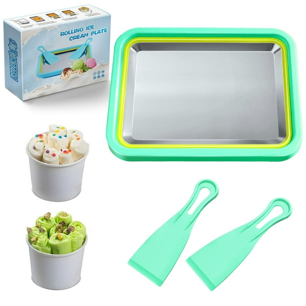 Mini bandeja para hacer helados enrollada Nenkarn para hacer yogur congelado