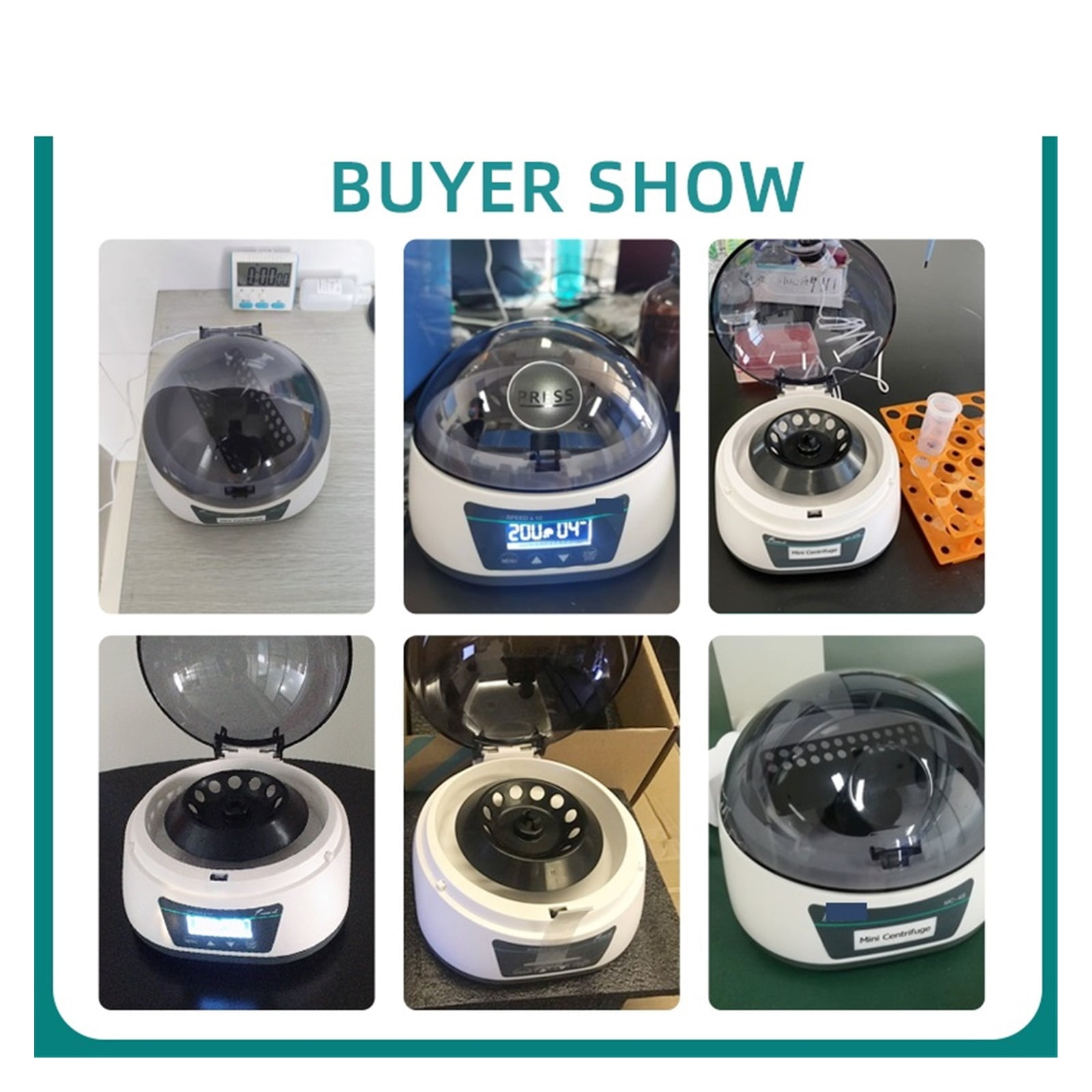 Pcr Micro Centrifuge Machine Digital High-speed Prp Plasma Centrifuge Lab 12000rpm 0.2/0.5/1.5/2ml Centrifuge Tube ,Easy to Operate