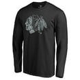 thumbnail image 2 of Men's Black Chicago Blackhawks Static Logo Long Sleeve T-Shirt, 2 of 3