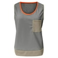 thumbnail image 3 of JIUIKE Tank Tops for Women Sleeveless Basic Summer Shirts Scoop Neck Loose Fitting Tanks Color Block Shirts, 3 of 6