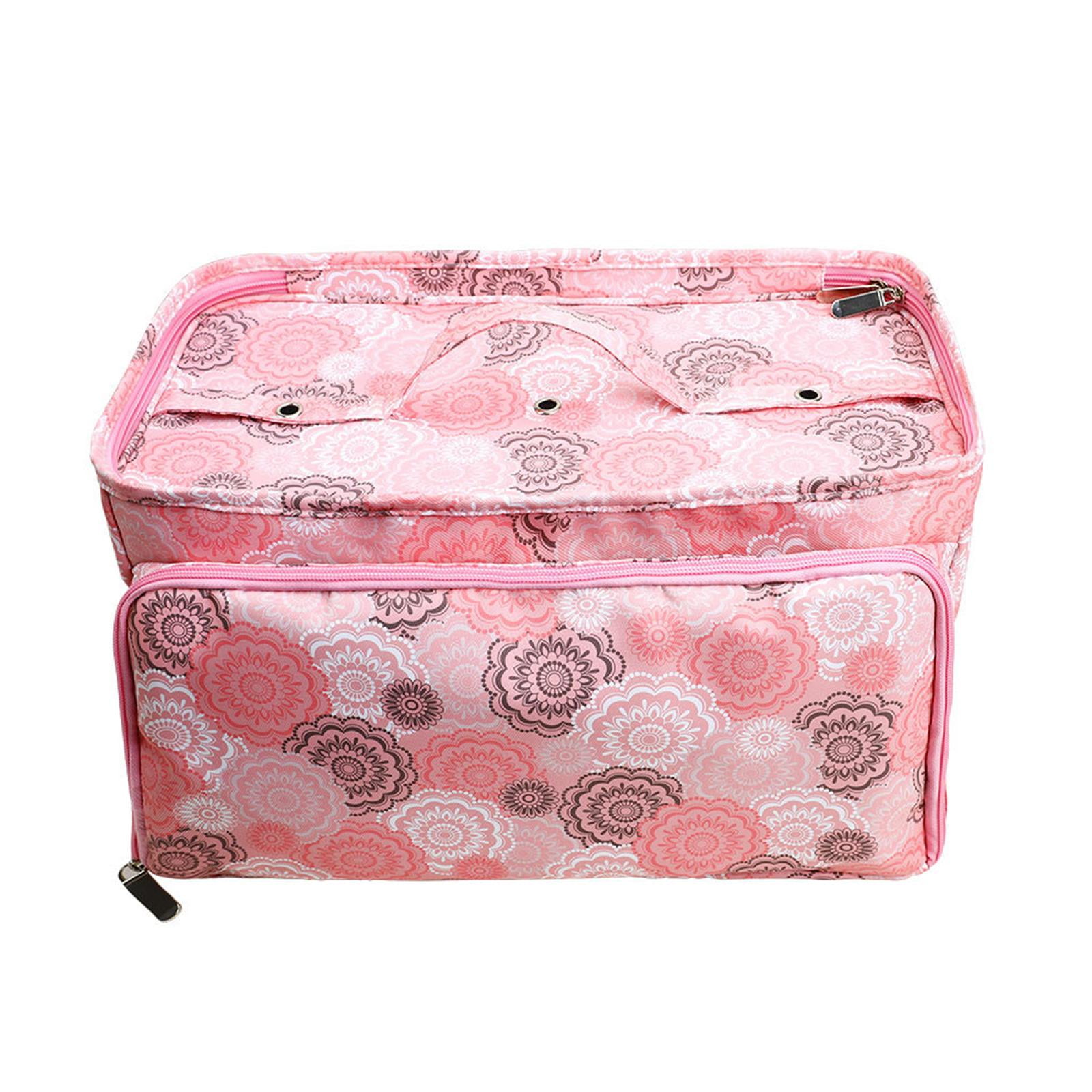 Yarn Storage Tote Bag Crochet Bag Multiple Pockets yarns Yarn Tote Yarn Storage Organizer Sturdy with Side Pocket with 3 Holes Knitting Tote
