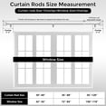 thumbnail image 5 of OLV 1" Silver Twist Cage Adjustable Single Curtain Rod Set for Windows,30-60", 5 of 8