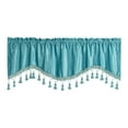 thumbnail image 3 of Rod Pocket Window Curtain Small Window Curtains for Bedroom Kitchen Basement Blue, 3 of 8