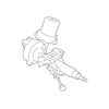 Genuine OE Subaru Column Assembly - 34500CA170