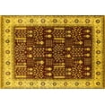 thumbnail image 1 of Ahgly Company Indoor Rectangle Oriental Yellow Industrial Area Rugs, 7' x 9', 1 of 4
