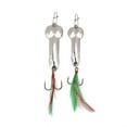 thumbnail image 3 of Juego De Cebos De Pesca Duros De Metal Con Vibración, 2 Uds., Señuelos De Pesca Duros Con Anzuelo, 10g, Plateado, 15g, Plateado, 3 of 8