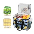 thumbnail image 2 of FORMRS Insulated Cooler Bag 24 Cans Capacity Soft Leakproof Lunch Box with Side Pockets, Cartoon Lemon Leaves, 2 of 7