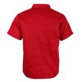 thumbnail image 4 of Unisex Chef Jackets Short Sleeves Hotel Waiters Kitchen Uniforms White Black Red XL, 4 of 8