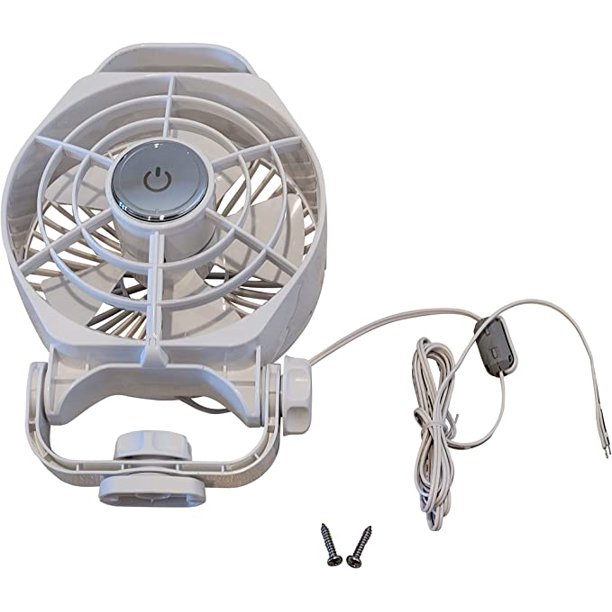 12 Volt RV Dash Fan, Big Rig, Trailers and Boat Dash Mount Fan