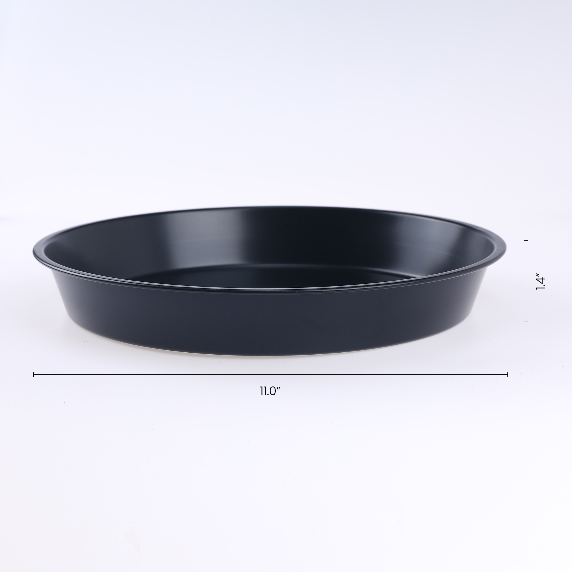 Unique Bargains 3 Pcs Baking Sheet Round Cake Pans Black 11.0*11.0*1.4in