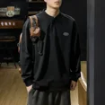 thumbnail image 4 of Camisetas tipo polo para hombre, sudaderas, tops con cuello, ropa masculina, cuello de calidad, talla grande, estética, oversize, invierno, social, 4 of 5