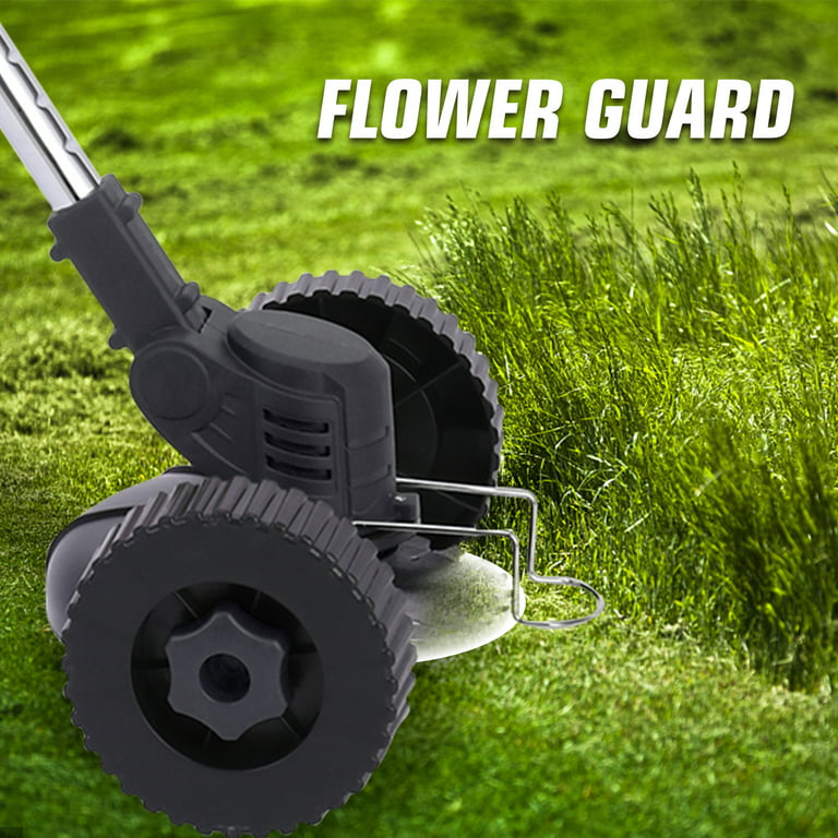  Electric Weed Eater Cordless Weed Wacker Battery Operated,24 V Weed  Trimmer Weed Wacker with 3 Function Blades with Wheels,Adjustable Handle  Grass Trimmer Cutter Lawn Mower Edger Tool for Yard Garden 