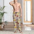 thumbnail image 2 of Mens Pajama Pants Bottoms with Pockets - funny food(1) Comfy Mens Pj Pants, Soft Men Lounge Pants, 2 of 5