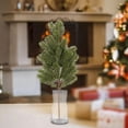thumbnail image 2 of navideñas, de hojas, , , vegetación artificial para vacaciones, jardín, oficina, decoración de invierno Verde Gloria Ramas de los árboles, 2 of 9