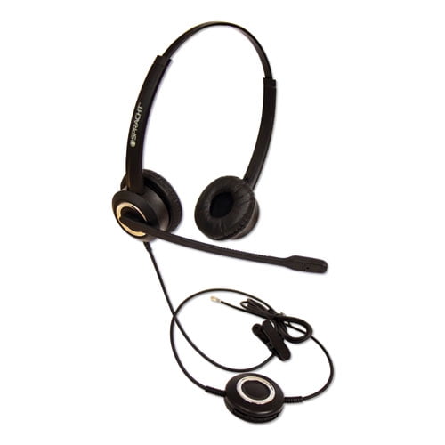 ZuM ZuMRJ9B Binaural Over The Head Headset, Black