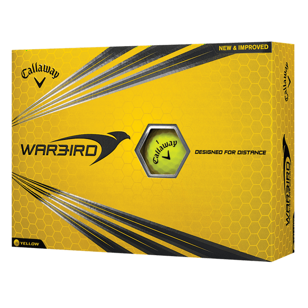Callaway Warbird Golf Balls, Yellow, 12 Pack