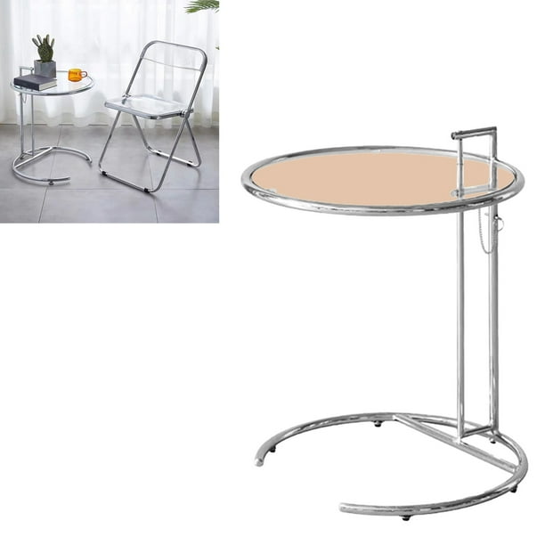 Table basse ronde verre trempé et métal doré Frie Table basse ronde verre trempé et métal doré Frie