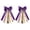 Purple, variant on CowTeen Boot Bows Tassel Accessories Western Style Decorative Lace Ribbon Charms For Wedding Music Festival Outfit