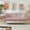 Pink, variant on Twin Futon Sleeper Sofa,Velvet Upholstery Convertible Sofa Bed with Gold Metal Legs Adjusting Backrest Futon for Small Spaces