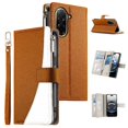 thumbnail image 1 of Funda cartera GANGXUN para Xiaomi Poco C71 4G , cuero PU con tarjetero, cremallera, correa de mano, soporte y protección 1142°, 1 of 6
