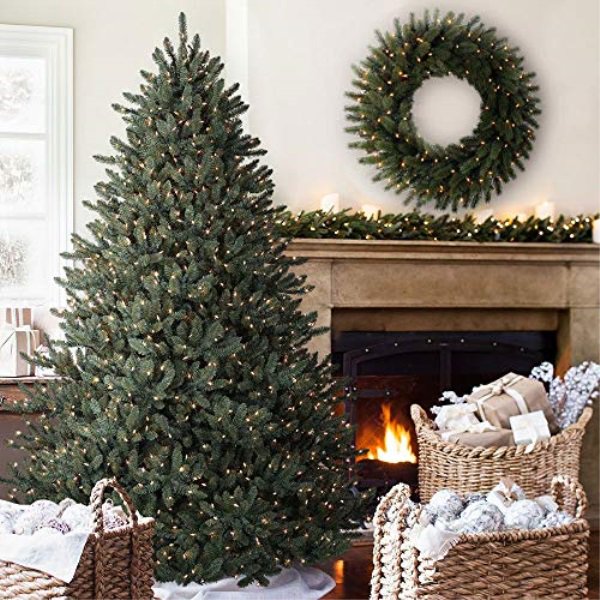 Balsam Hill Classic Blue Spruce Artificial Christmas Tree 7 5 Feet Clear Lights Walmart Com