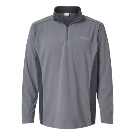 Columbia Mens Klamath Range Ii Half Zip City Grey, Shark XX-Large
