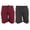 Wine/Dark Grey Marl, variant on Tom Franks Jersey Lounge Shorts (2 Pack)