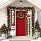 thumbnail image 5 of Pancartas de nailon para porche, decoraciones navideñas, pancartas de Feliz Navidad, letrero navideño para puerta de porche, pancartas de bienvenida para pared, decoración para fiestas en el hogar, de, 5 of 6