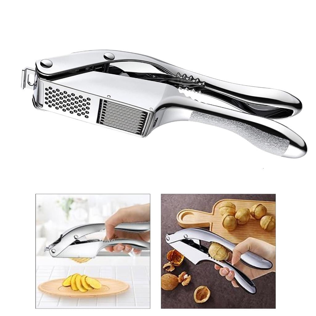 HannLk Garlic Press Garlic Slicer Kitchen Tool Aluminum Alloy Texture Garlic Cutter